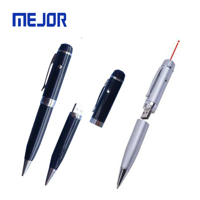 PPT Show Caneta 16G Stylo laser pointer ball-pen 3 in 1 Pluma flash drive 2.0 red laser usb pen