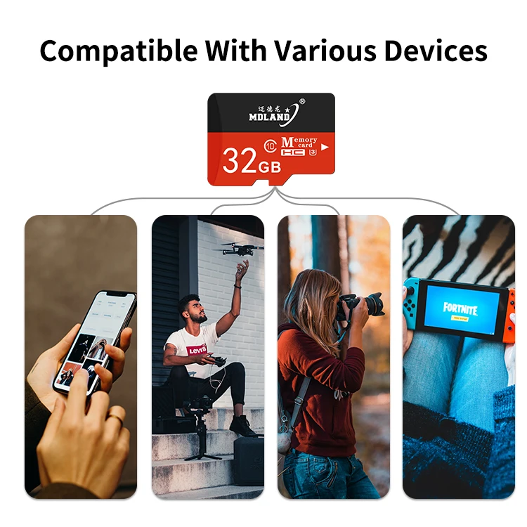 100% Original True Capacity C10 SD Card 256gb 64gb 16gb For Sandisk TF Card 128gb 32gb 8gb Memory Card