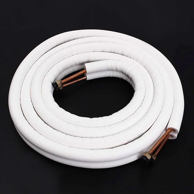 Pu Song HVAC Copper Pipe Sizing For Air Conditioning Copper Pipes AC Insulated Copper Tube
