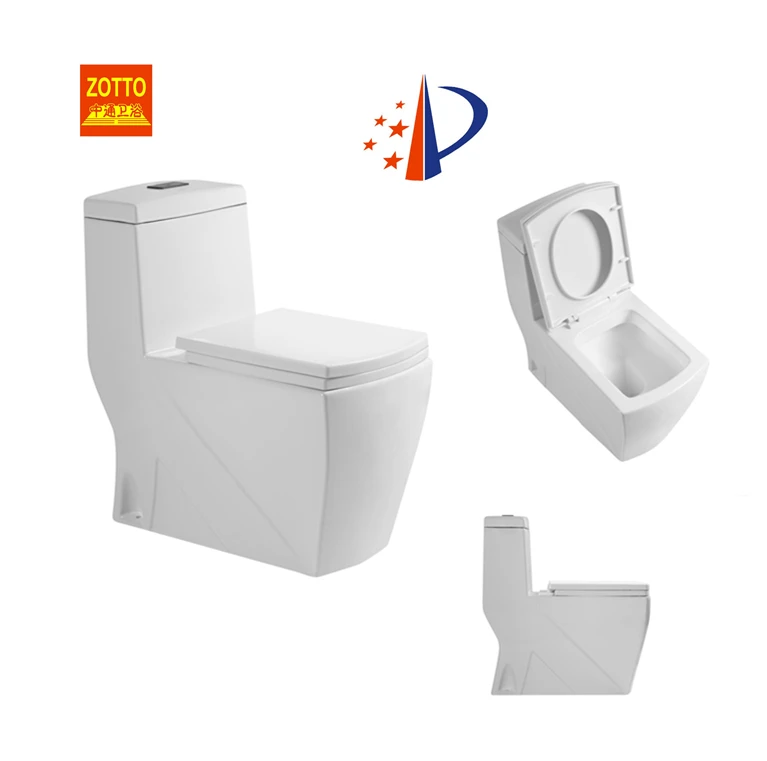 Saudi Arabia Patent Design Toilets Square One Piece Toilet Seat Bathroom Washdown Sanitary Equipment Toilet