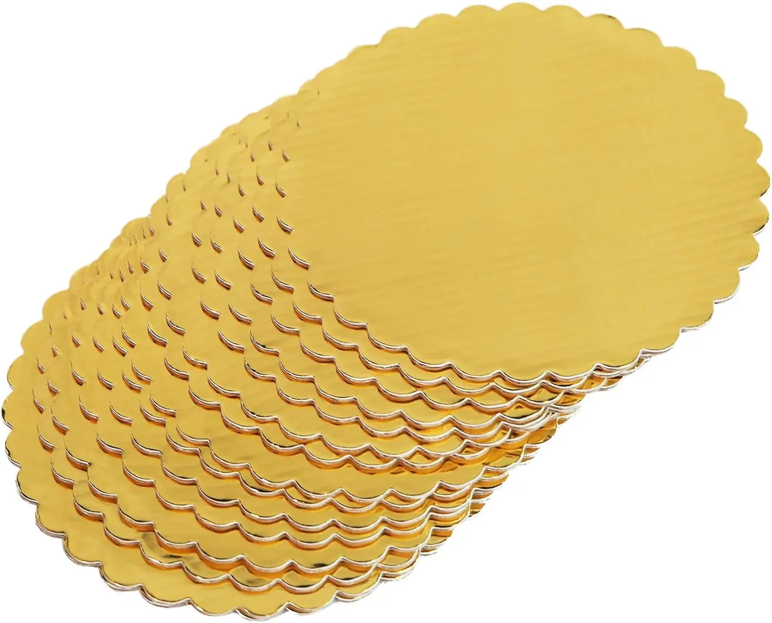 High quality 6 inch Round Gold Foil Cake Drum Paper Cardboard  eco-friendly Cake Boards and cake pads