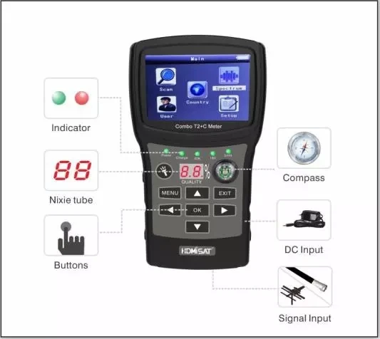 SF-710T Digital Satellite finder DVB T/C finder meter