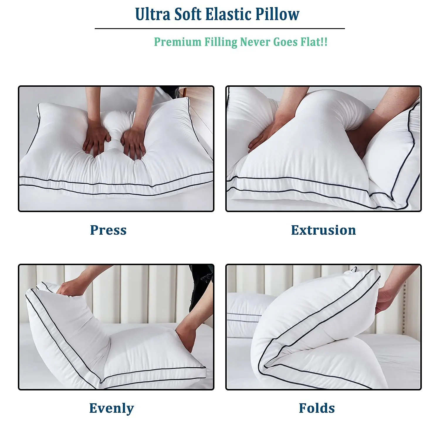 customized soft middle firm hotel quality queen king size pillow hotel pillow insert for selling