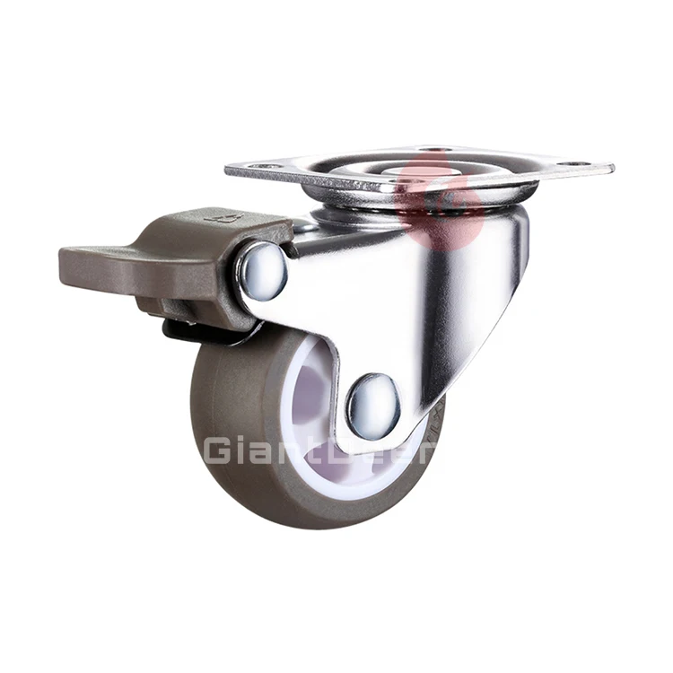 Customized Top Quality 2 Inch 50mm Silicone Caster Solid Stem 16mm M6 M8 M10