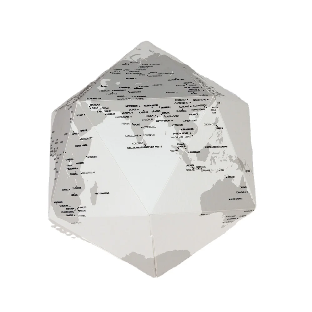 3D Карта мира с глобусом, бумажная карта с Пином, офисный и домашний декор, креативные подарки для детей и взрослых