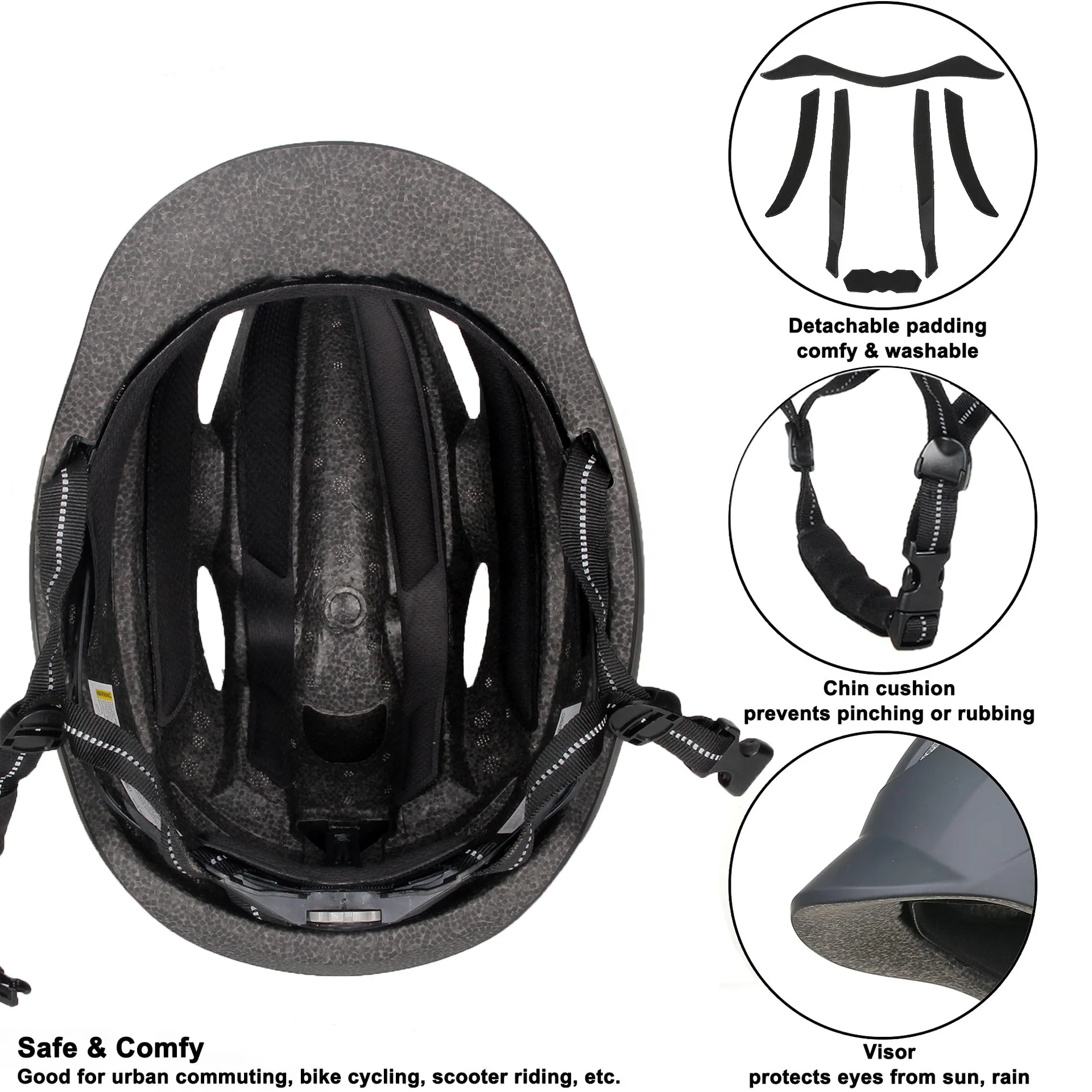 Custom Helmet Manufacturer Japan Cycling Helmet Adult Scooter Electric Bike Helmet With Flashing Lights