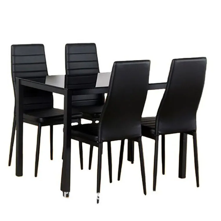
Dining Table Set Glass Top Guangzhou Luxury 16 Dinner With 6 Chairs European Gold Legs Italian 8 Kitchen Sets For 179 