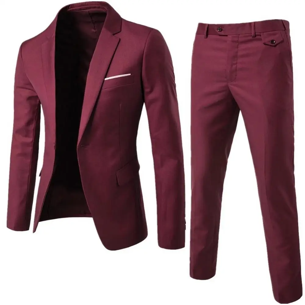 2021 top quality Cotton Men Suit Pants & coat