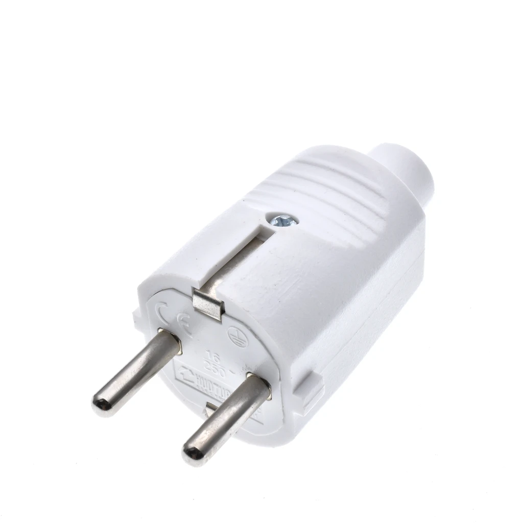 European 16A Grounded Industry Assemble Wiring Plug Germany Russia Power Cable Connector Female Male EU Schuko Power Socket Plug