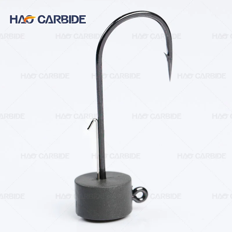 Tungsten jig resin Fishing Hooks Stick Worm Floating Soft Bait Hook For Bass Fishing