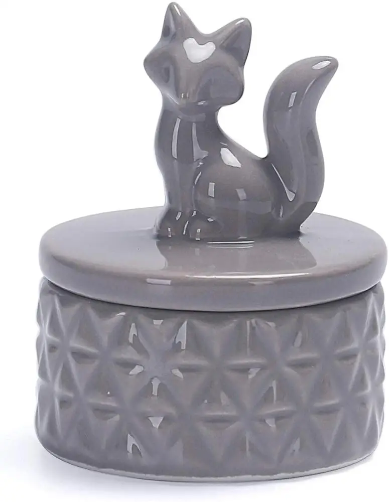 2021 керамическая шкатулка для драгоценностей Lucky cat фарфоровый поднос держатель колец декоративный
