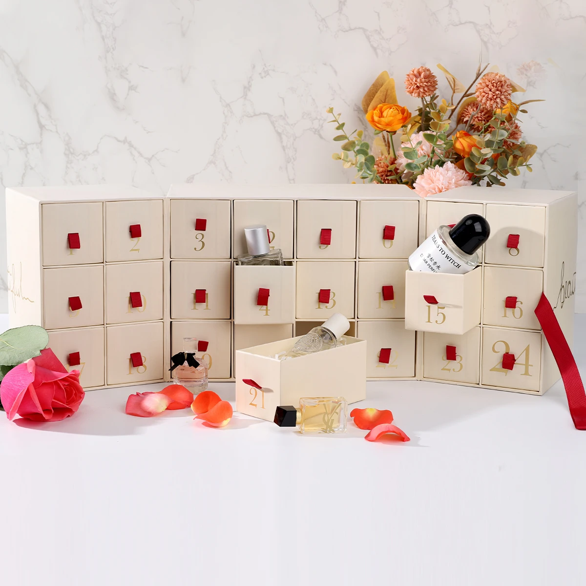 Christmas Advent Calendar Gift Box Calendar Box For Roses Empty Advent Calendar