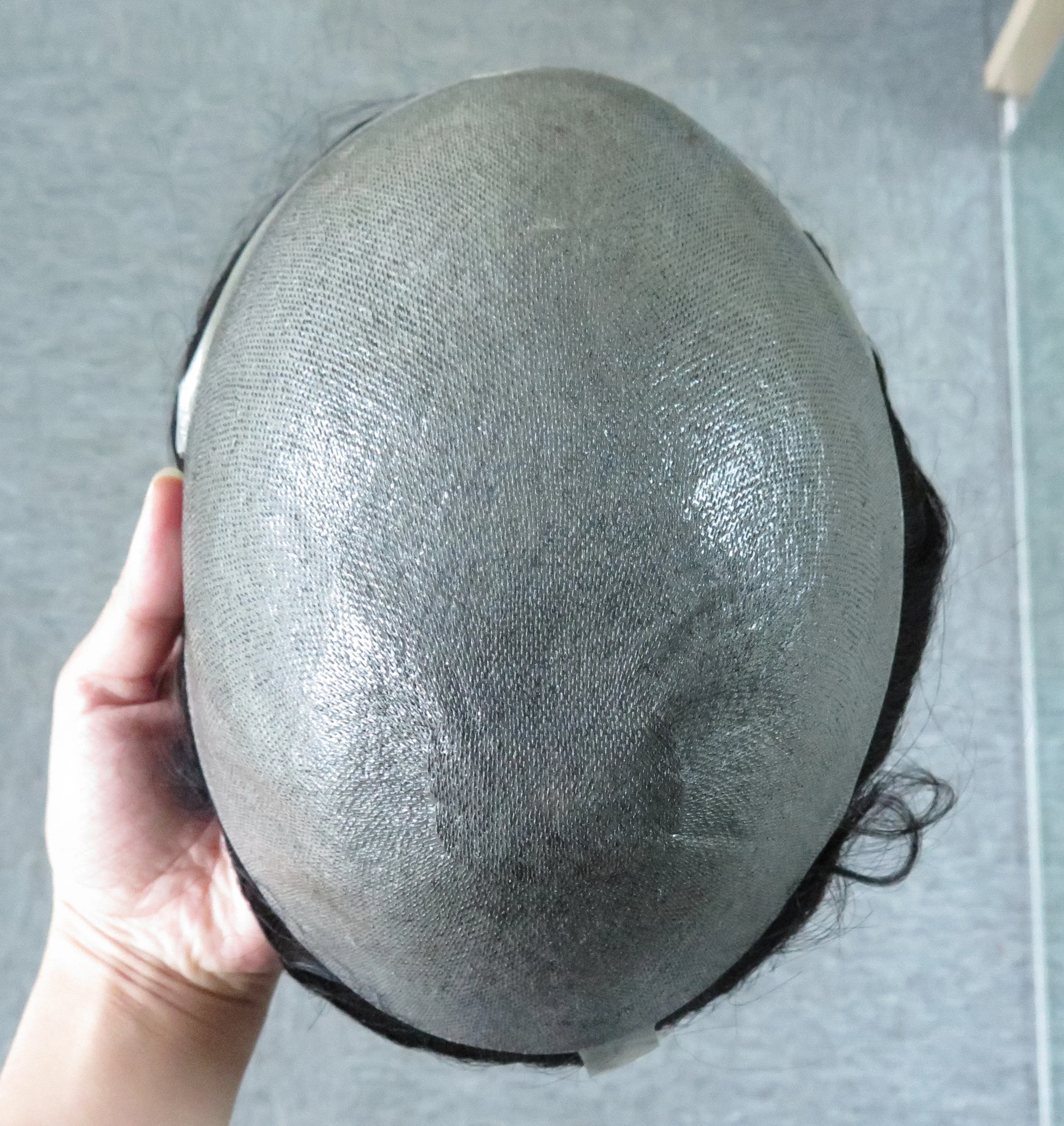 super thin skin 0.04-0.05mm thickness very thin poly best quality human hair toupee for men