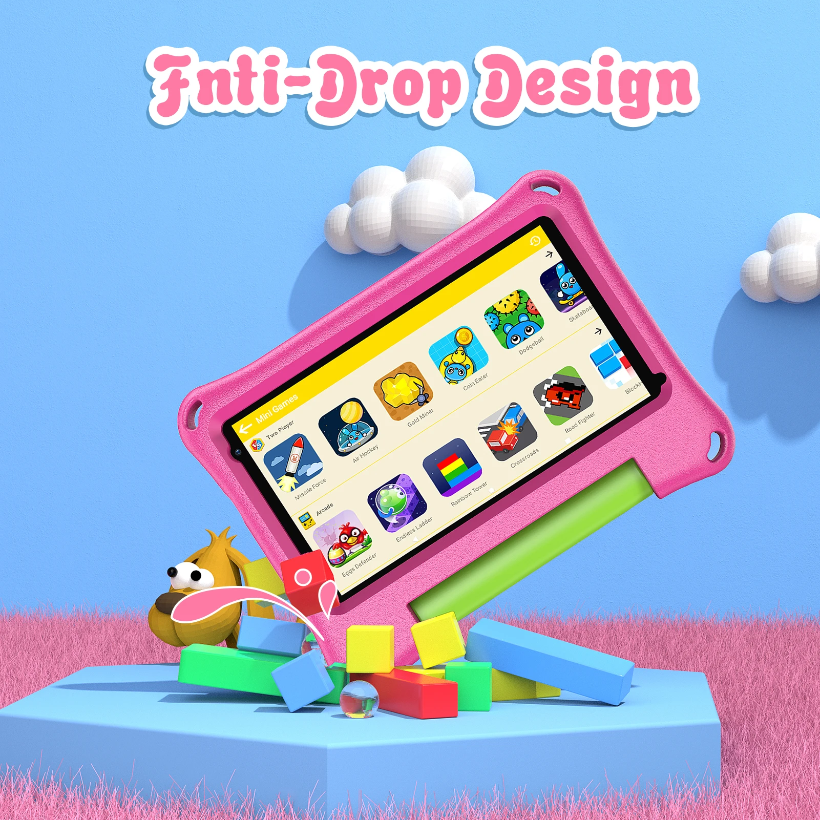 2023 Cheap Tablet Christmas Gifts 7 inch Children Tablet PC 2GB Android Colorful Kids Tablet For education OEM