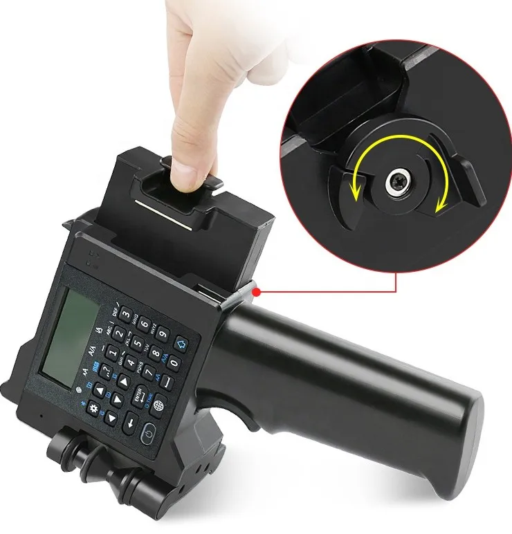 зайн кнопочного типа разведки ручной цветной принтер с четыром картриджим, для отмечены на деревянной коробки и другие материалы