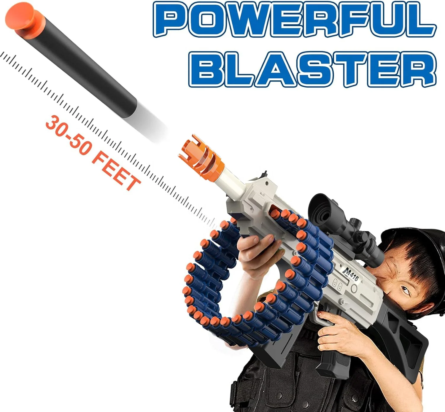 2024 NEW AK47 Electric Submachine Airsoft Gun,Toy Blaster With 30 Foam Darts and 15 Foam Clips,Outdoor Shooting Game Toys 6-12