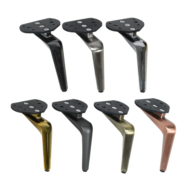 Hardware Aluminum Furniture Replacement Brushed Antique Metal Sofa Legs Feet