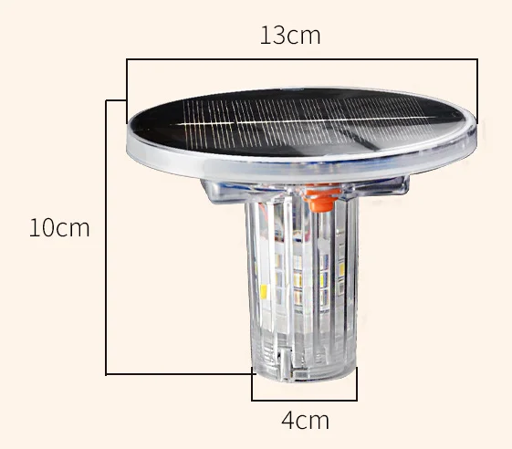 Traffic Emergency Signal Warning Flash Beacon Strobe Lamp Solar Panel 5V 120ma 3 Color SMD LED Warning Light For Road Safety