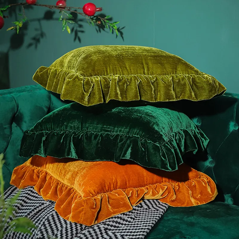 Wholesale Custom Cushion Foundation Pillowcase Sofa 3D Cushion Velvet Cushion Cover  18x18 Home Decor