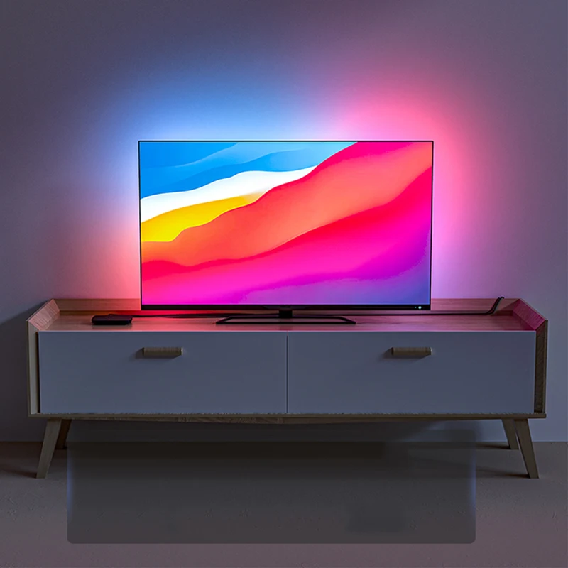 Background light Kit Wifi Ale xa Voice Google Assistant Control HDTV Screen LED Lights Am bient Dream Back Lighting