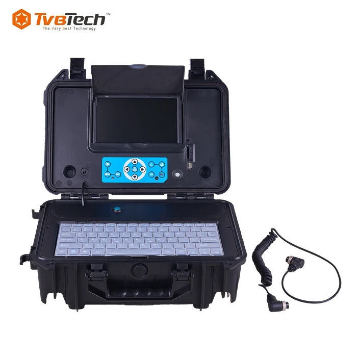 TVBTECH 3499F Wireless Keyboard for Text Input of 20M/30M/40M Waterproof Sewer Drain Pipe Inspection Camera System With Locator