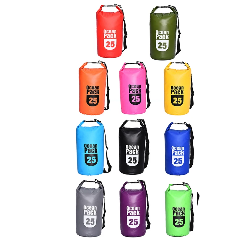 
2L 5L10L15L20L25L30L 40L 50L60L Boating Floating Hiking Kayak Wet 250D/500D tarpaulin Outdoor Ocean Pack waterproof dry bag 