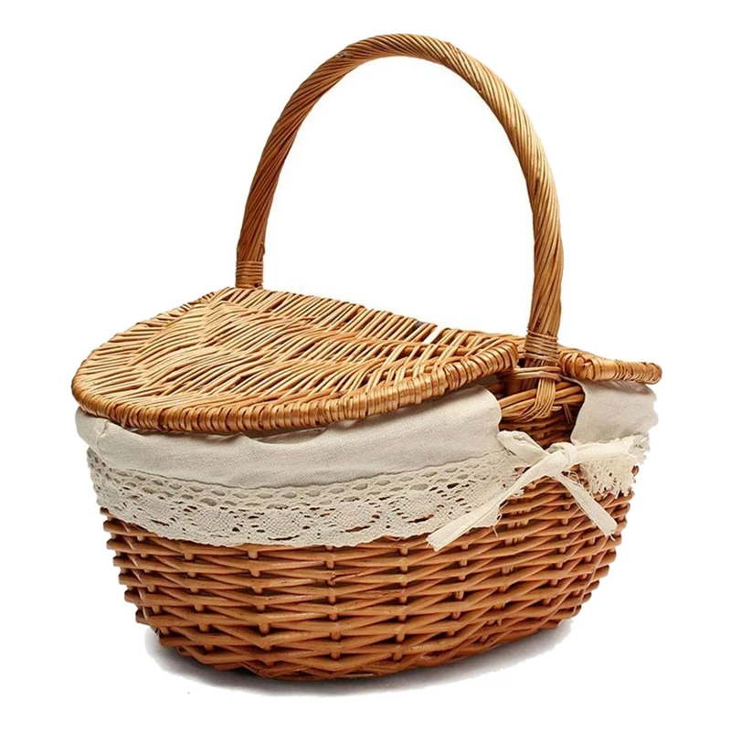 wicker willow handmade wicker natural rattan basket, bread proofing baking basket made in China