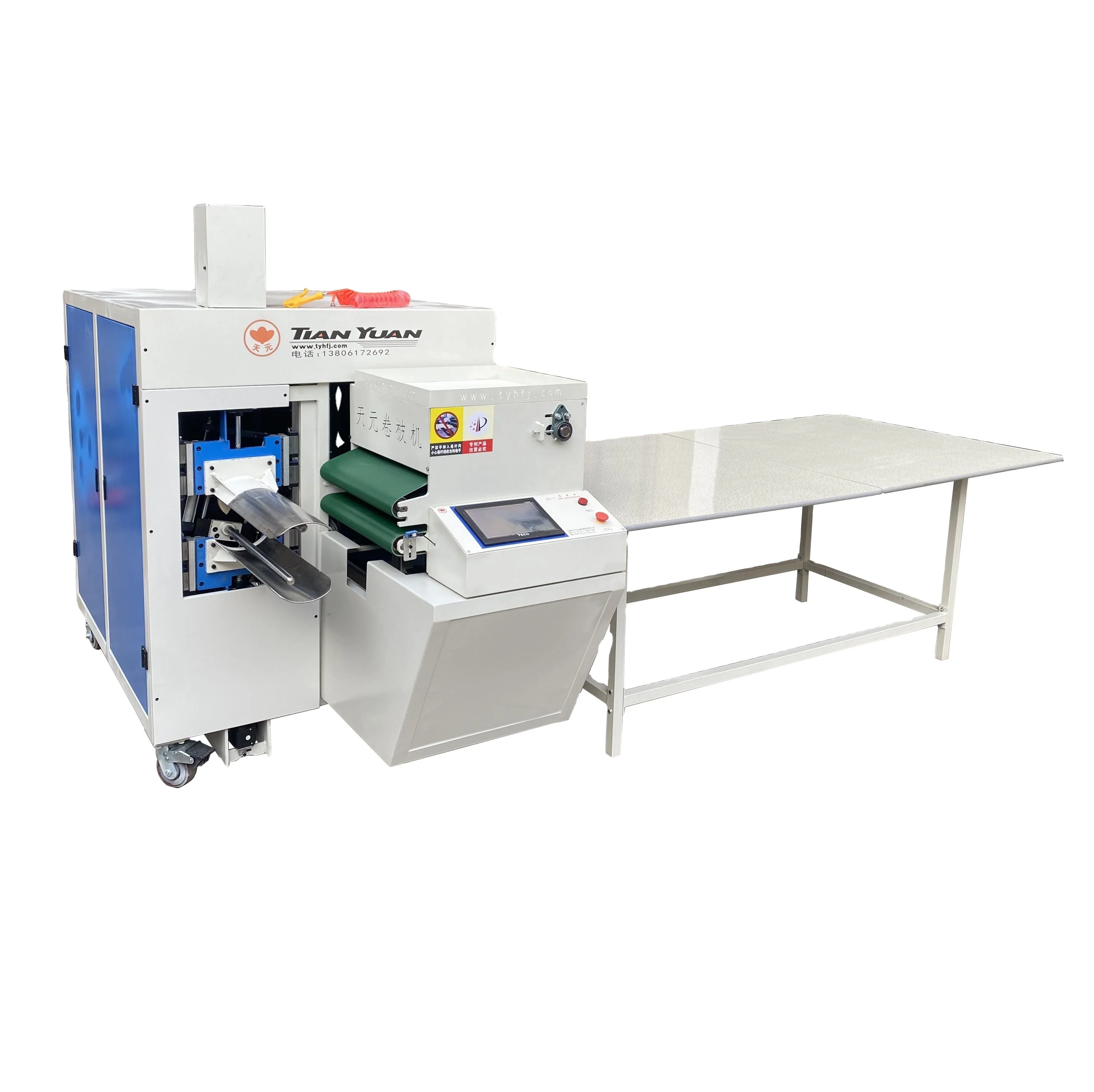 JBJ-7 Pillow rolling packaging machine/comforter coiling machine/blanket vacuum compact machine
