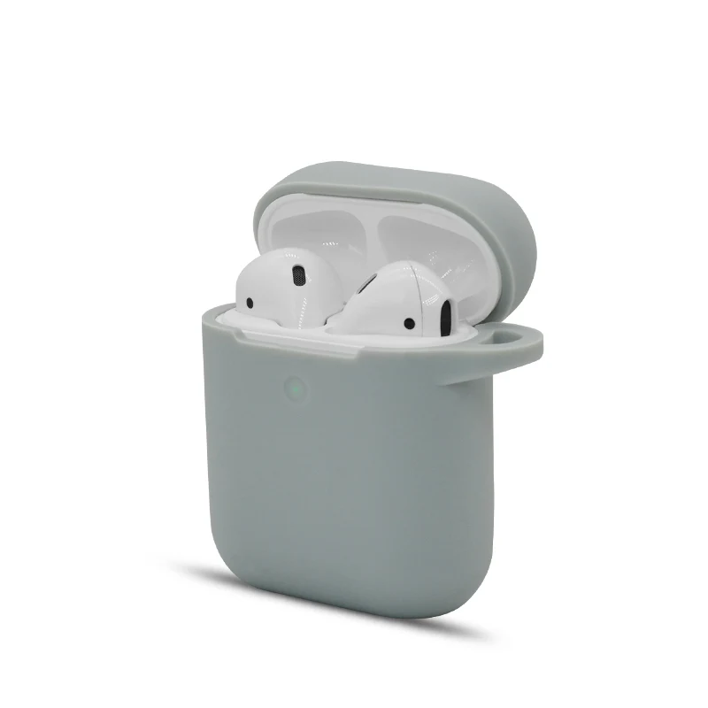 
Luxury Grey Silicone Wireless Earphones Case Cover for earphone 2 