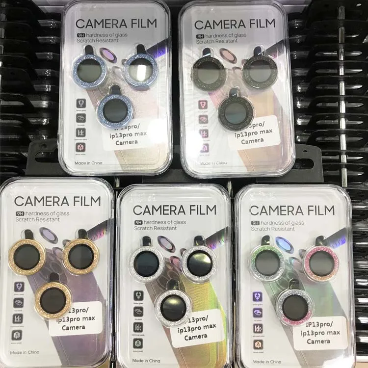 For Iphone 12 Mini Camera Lens Glass Screen Diamond Protector For Iphone 6 7 8 Plus 11 14 13 15 Pro Max Mobile Phone Lens Glass
