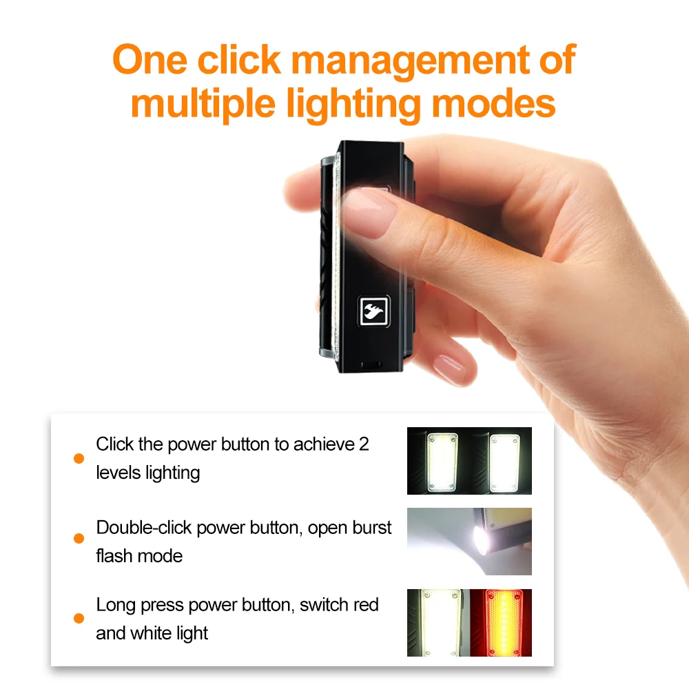 Camping Outdoor Magnetic Waterproof Electric Led Lighter with Torch Light Flashlight