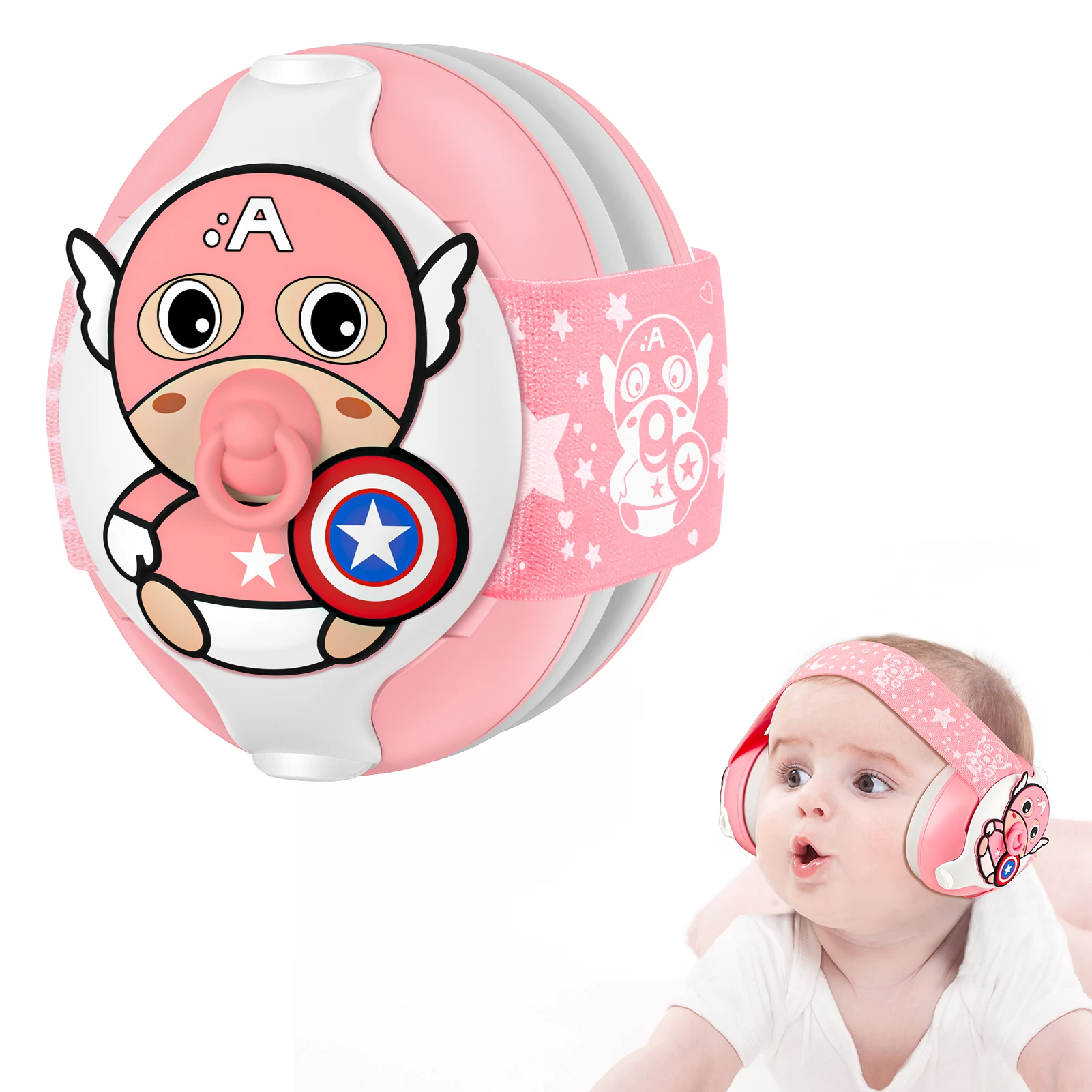 Custom Hearing Protection Baby Ear Defend 25dB Noise Cancelling Kids Ear Protection Headphones Soft Safety Babi Earmuff
