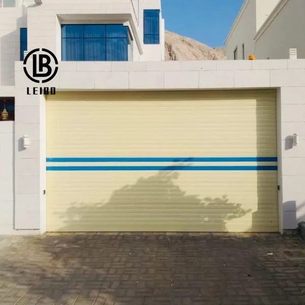 Aluminum wind resistant good quality bullet proof vertical rolling shutter garage door