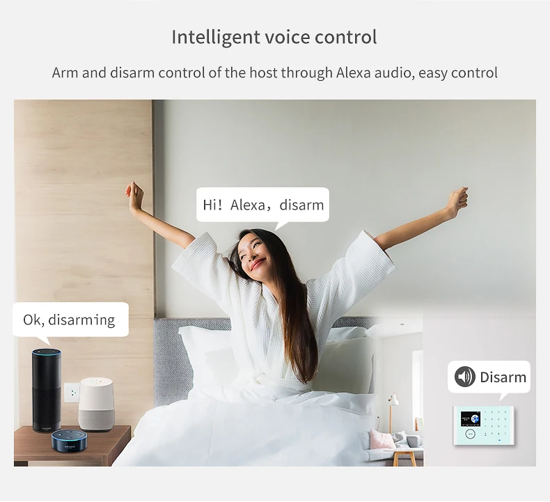 WiFi GSM GPRS 3 IN 1 Network Intelligent Home Alarm System Tuya APP Remote Control 433MHz Home Secure Door Bell Smart Alerto