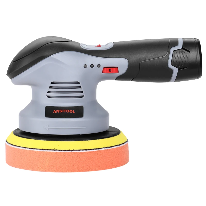 Ansitool Hot Sale Oem Cordless Mini 12v Electric Car Buffer Polisher Machine Car Waxing Machine  Wax Polisher For Car