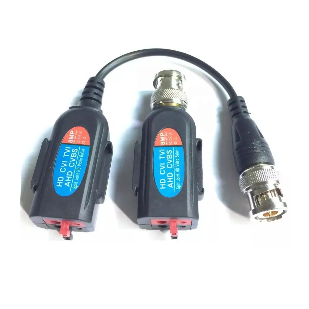 Best Passive HD 8MP 4K HD CVI TVI AHD Video Balun CCTV Surveillance Camera Products Accessories Connector