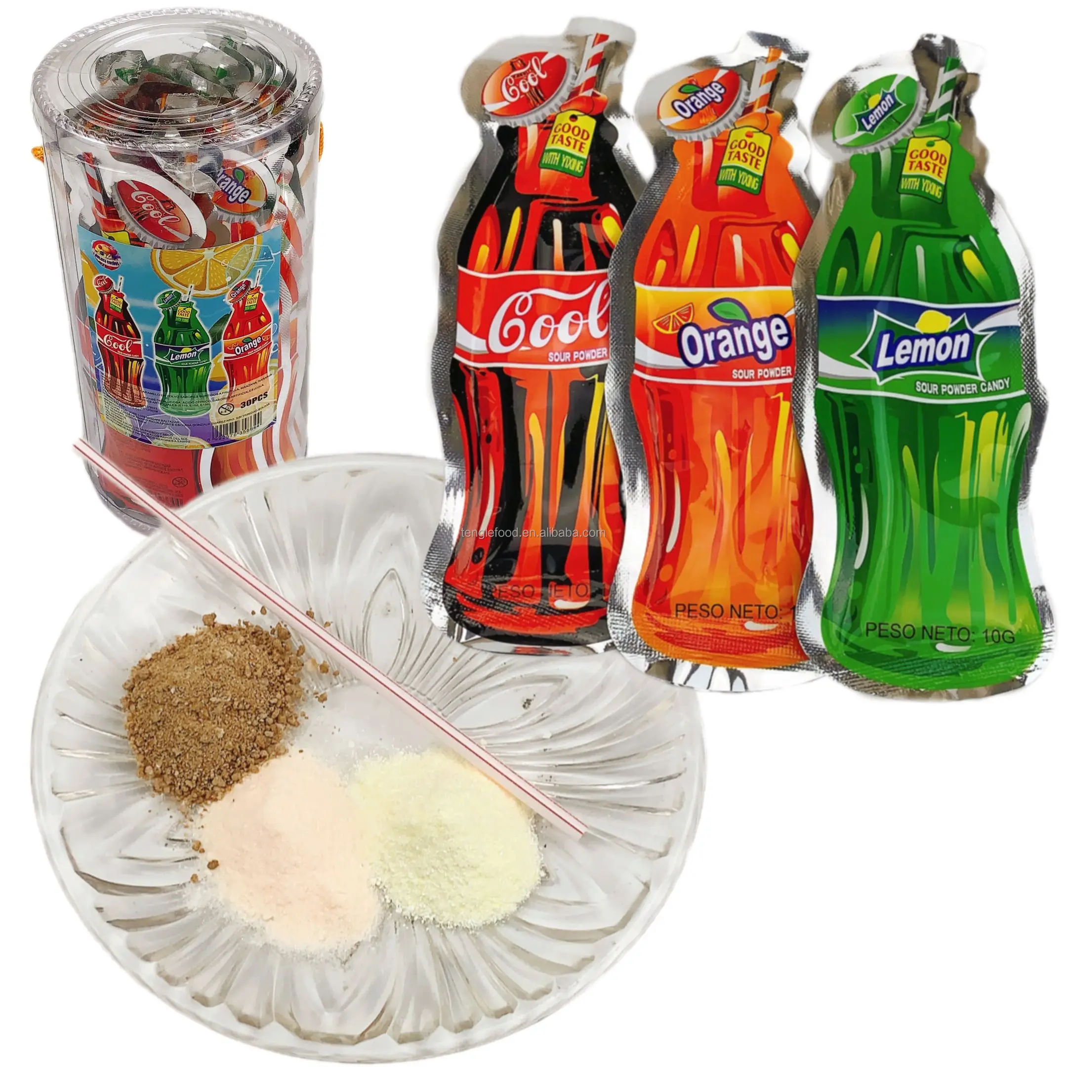 Bag packing yummy candies Soda bag Cola soda fruit powder candy