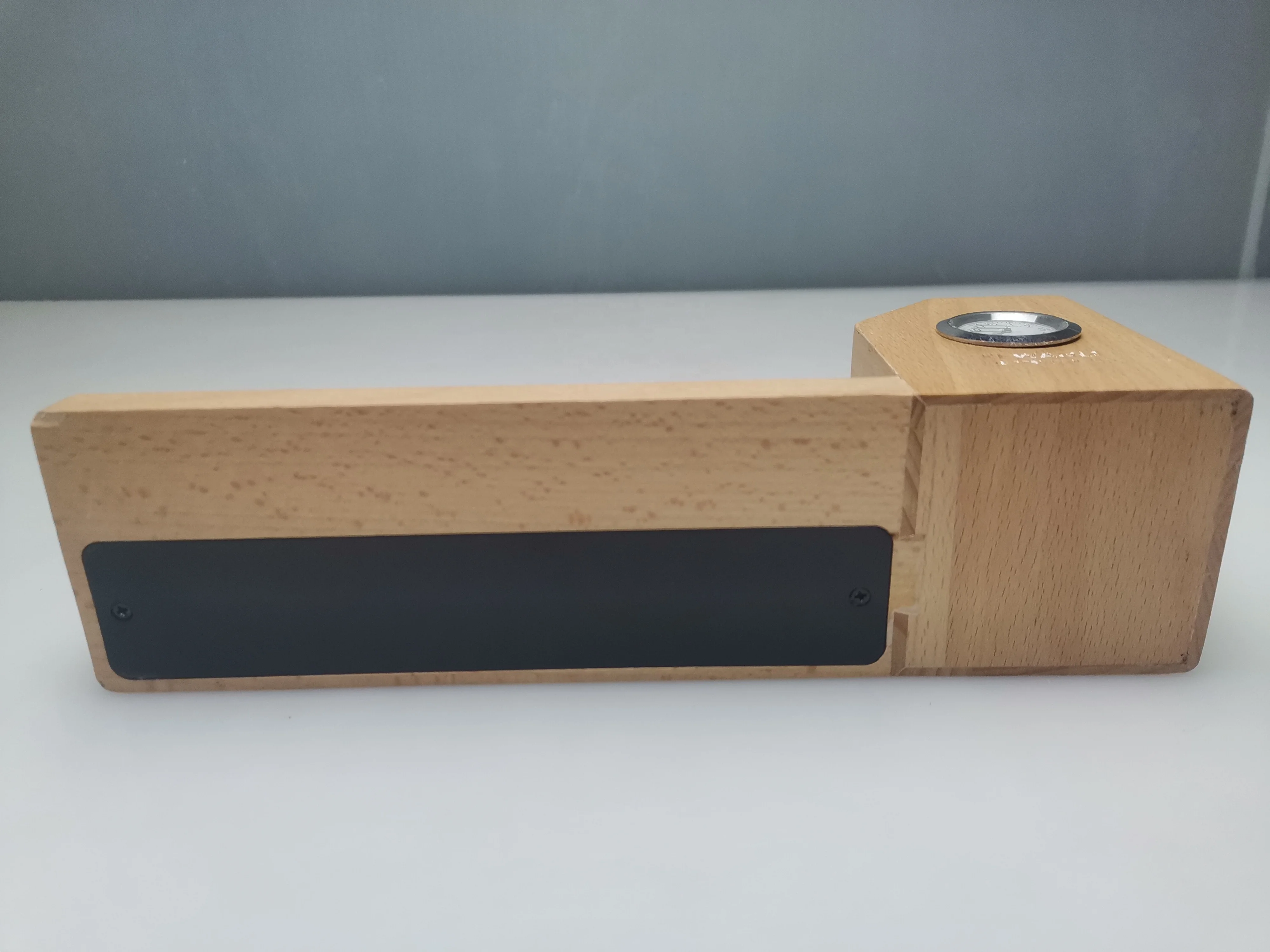 Multifunctional LED Night Light with Calendar, Pen Holder, Clock, Warm White Touch Sensor Switch, Rechargeable Battery Operated