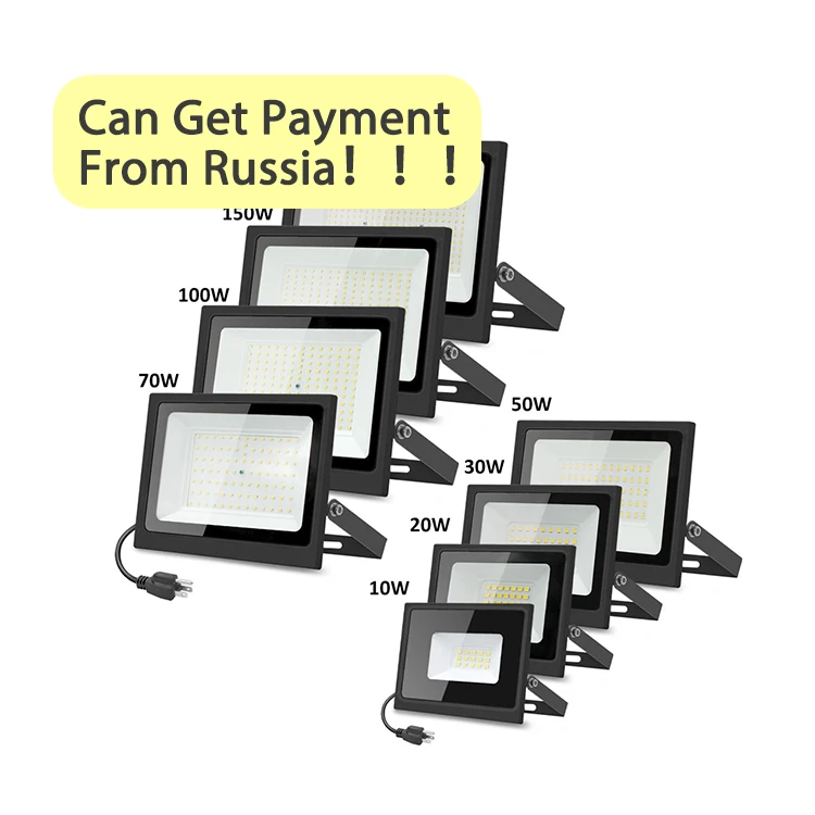 Vertak 10 Вт 50 100 200 IP65 Светодиодный прожектор высокой мощности для стадиона тренажерного зала светодиодный
