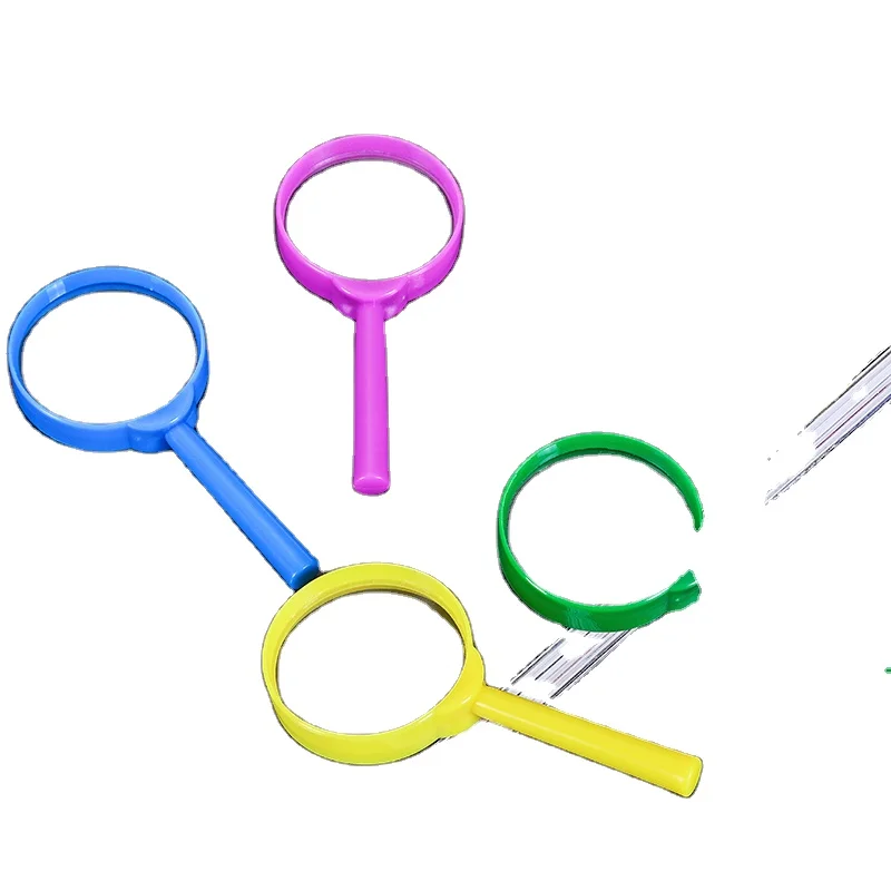 Горячая продажа дизайн многоцветный выбор мини дети стекло чтения ручные увеличители