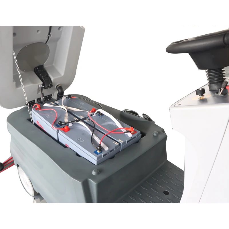 low price 500w ride on auto automatic epoxy floor cleaning machine scrubber