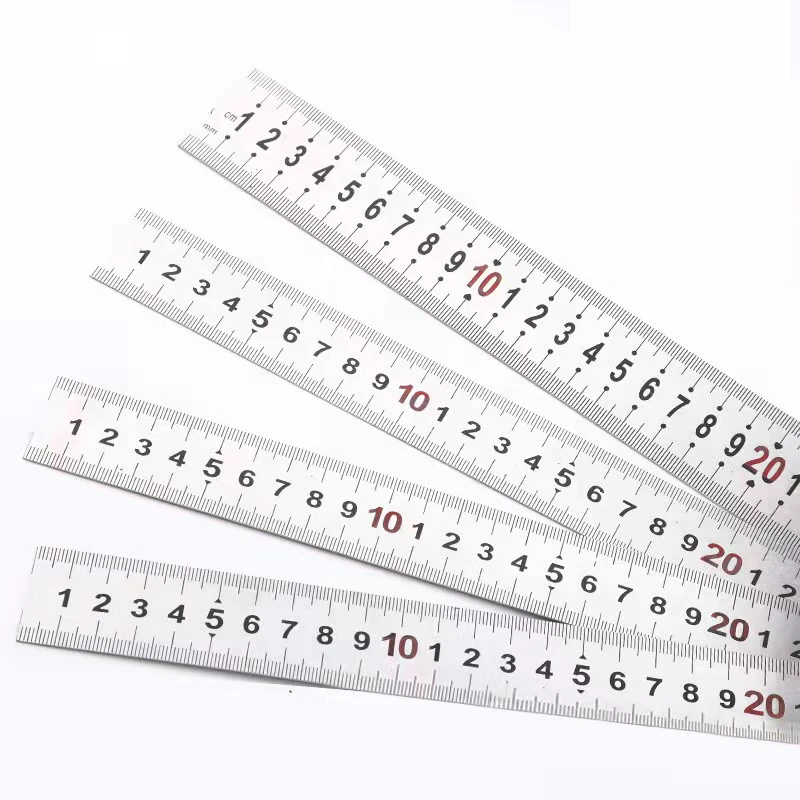 Factory Price Custom Logo Stainless Steel Metal Straight Ruler 15Cm/20Cm/30Cm