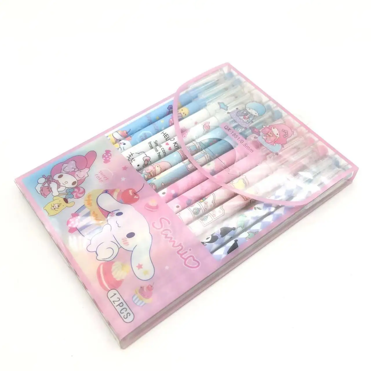 Hello kt stationery cartoon pens erasable pen blue black gel pen