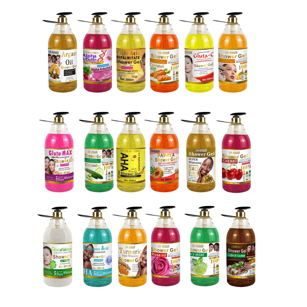 Natural Organic Whitening Body Wash  Hydrating Smoothing Exfoliating Scrub For Beauty Skin