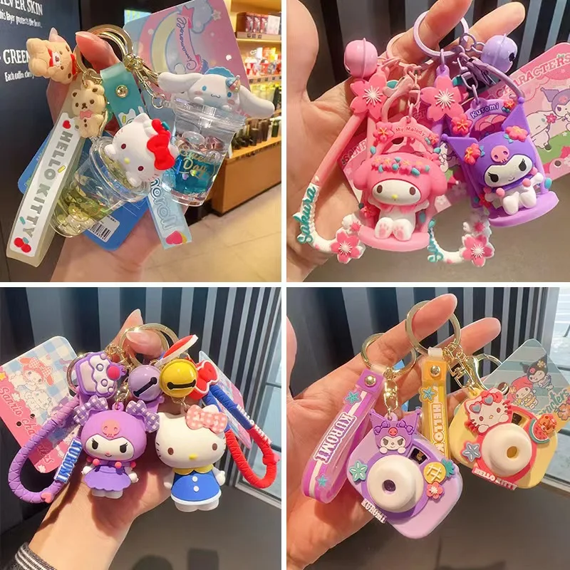 36 стилей милый Kuromi Melody Sanrioed брелок Kawaii Милая женская сумка Подвеска sanrioed оптом