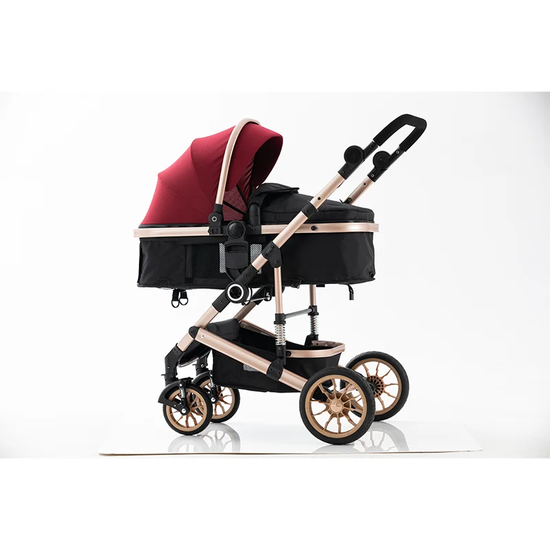Luxury baby stroller muiti functions baby plus baby stroller high view stroller