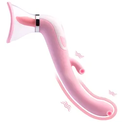 Female Sucking Tongue Licking Vibrator,Vagina Pussy Vacuum Pump Nipple Sucker Cup ,Sex Machine Powerful Sex Toys  Masturbator