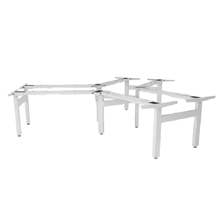 Height Adjustable Wooden Table for Office Rustic Lift Top Computer Desk