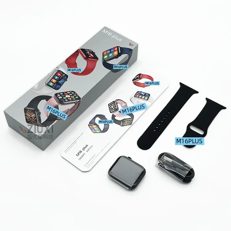  M16Plus Smart Watch Series 6 Spin Button Original Wearfit Pro HS6621 Chip IWO Reloj M16 Plus