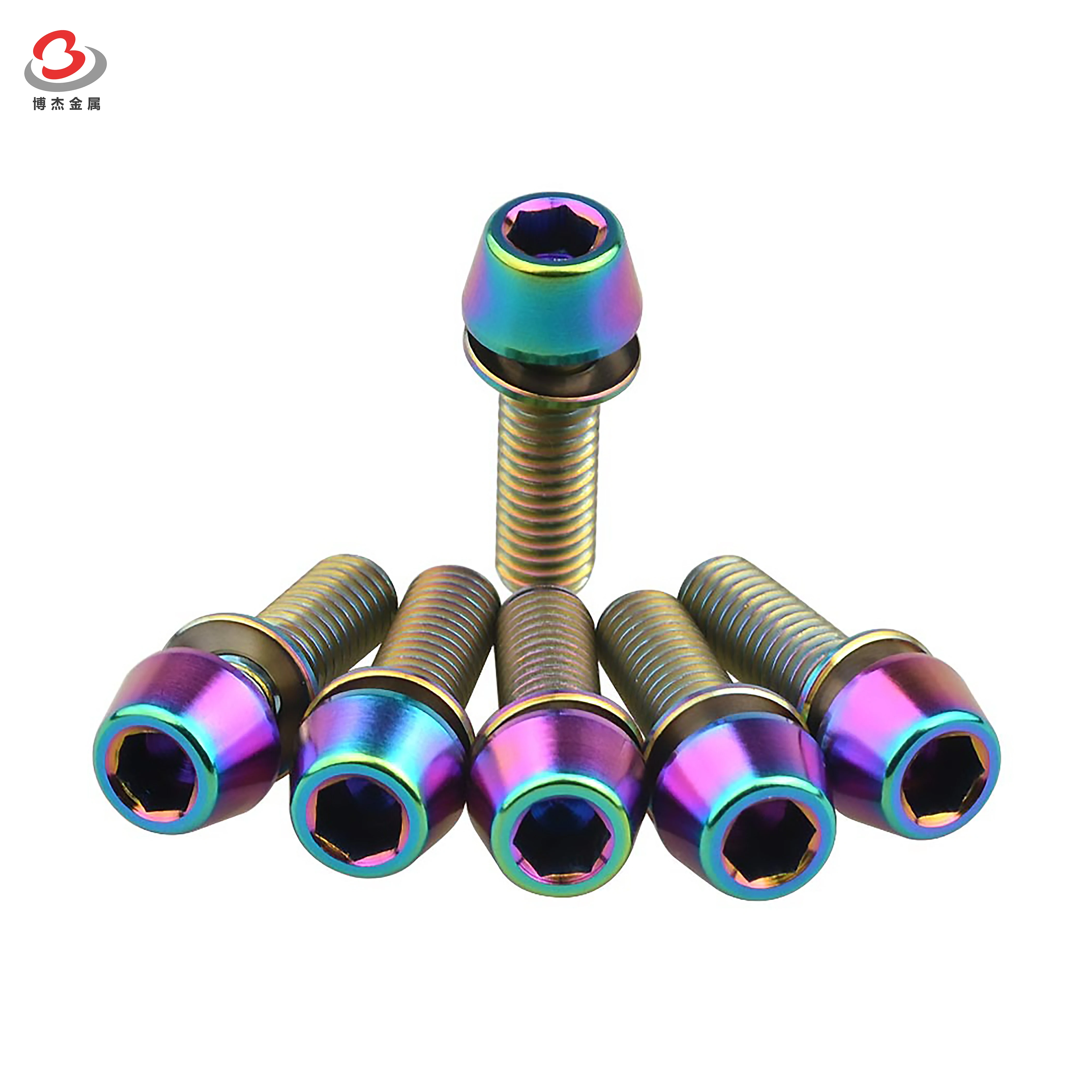 Wholesale m8 screw titanium titanium bicycle screw and motorcycle titanium screw